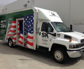 Franchise box truck wraps Orange County