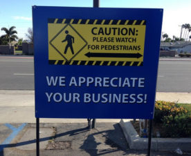 Safety signs for car dealers in Orange County