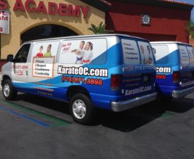 Karate School Van Wraps Orange County