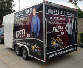 Vehicle graphics for real estate agents in Fullerton CA