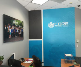 Lobby wall graphics and murals Orange County