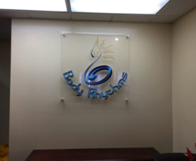 Acrylic lobby signs with stand-offs Irvine CA