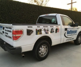 Cost effective fleet truck graphics Orange County CA