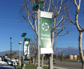 Eye-catching pole banners for businesses in Orange County