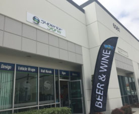 Custom printed windflags for businesses in Orange County CA