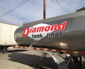 Vinyl Decals for Tanker Trucks in Los Angeles County