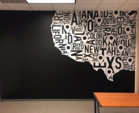 Conference Room Wall Map
