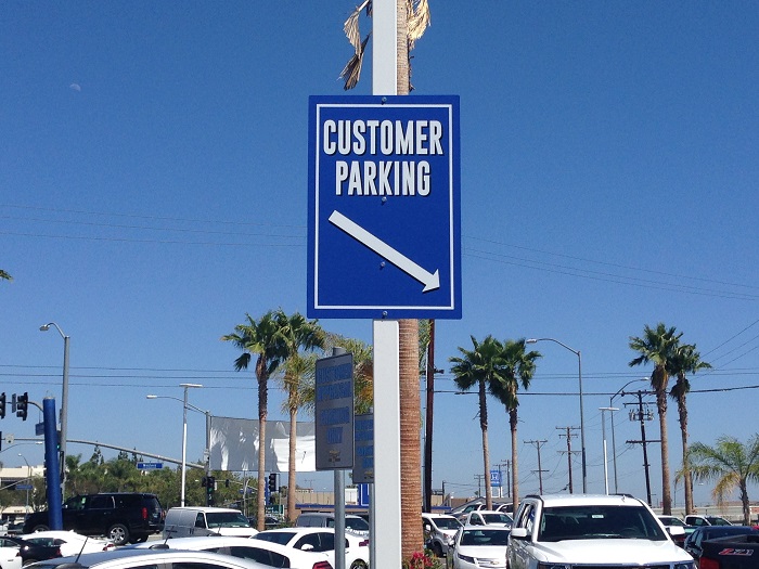Auto Dealer Parking Signs