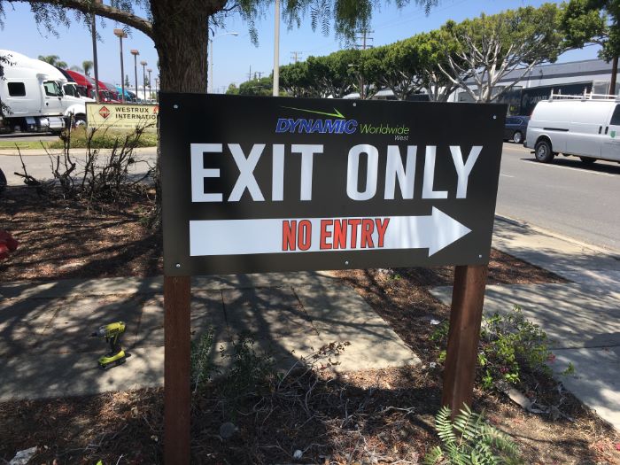 Exit Only Signs