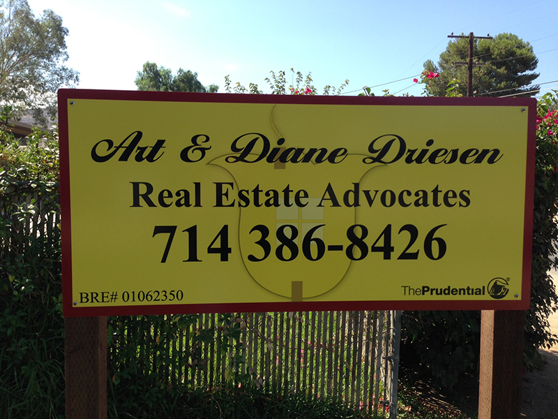 Two Post Real Estate Sign