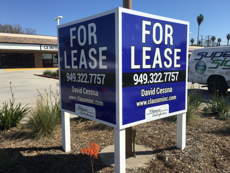4'X10' COMMERCIAL SPACE FOR LEASE BANNER Outdoor Sign XL Real Estate Property