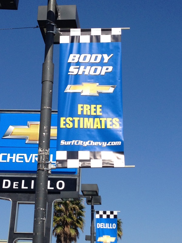 auto dealer pole banners