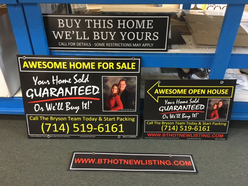real estate sign package