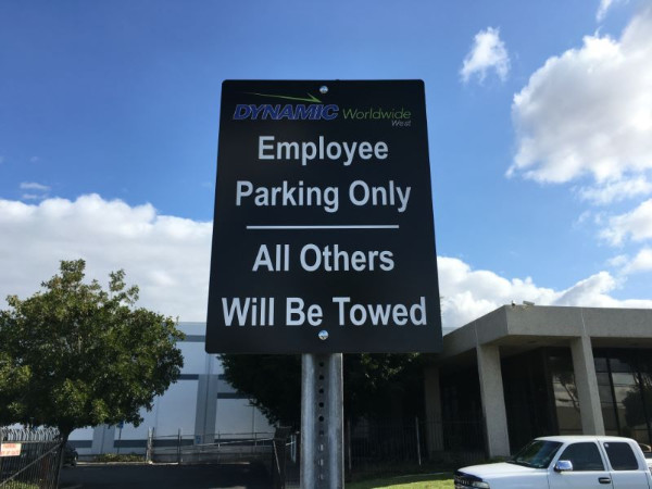 employee parking only