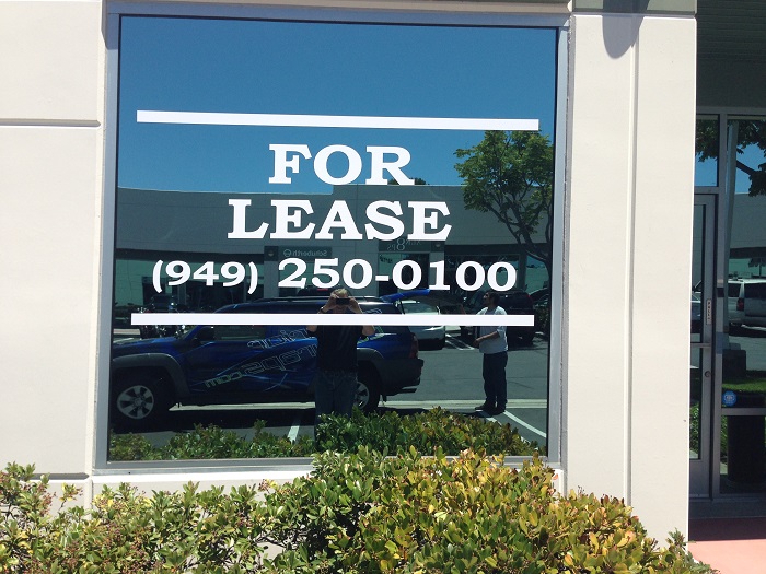 for lease window lettering