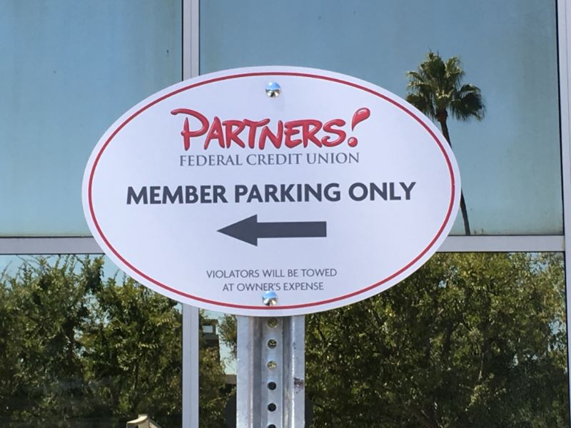 custom parking sign