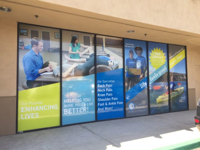 Storefront SeeThrough Window Graphics Tustin CA