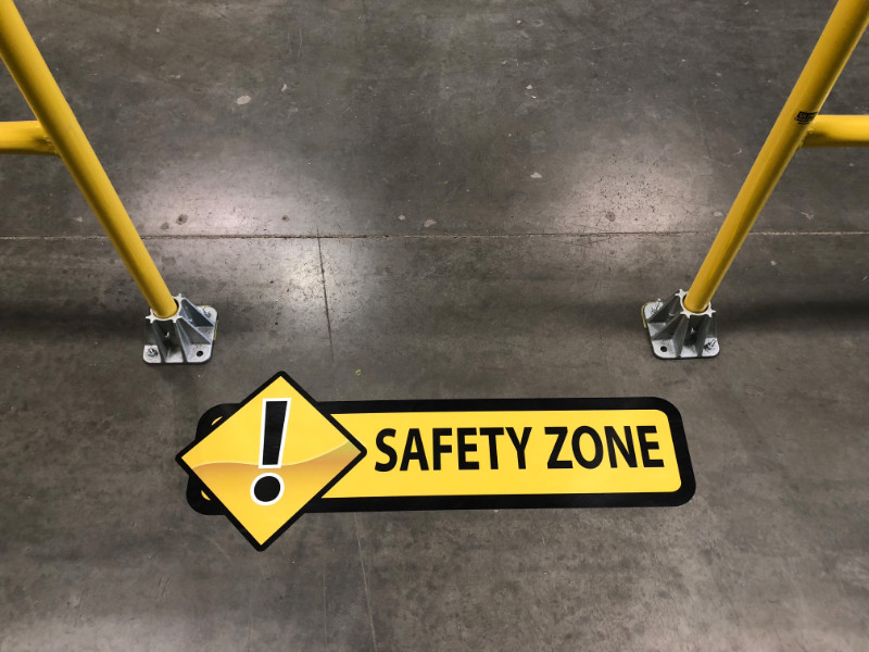 safety floor decals