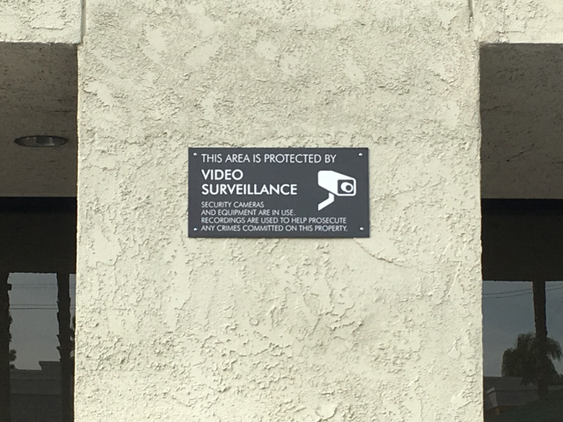 video surveillance signs