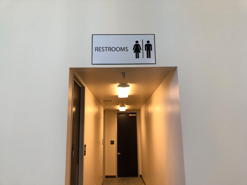 rest room sign