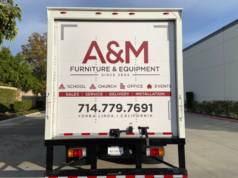 Commercial Delivery Truck Graphics in Yorba Linda CA