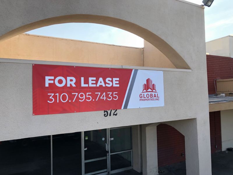 Real Estate For Lease Banners in La Habra CA
