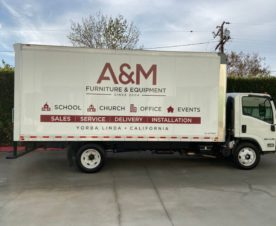 Delivery Truck Graphics in Yorba Linda CA