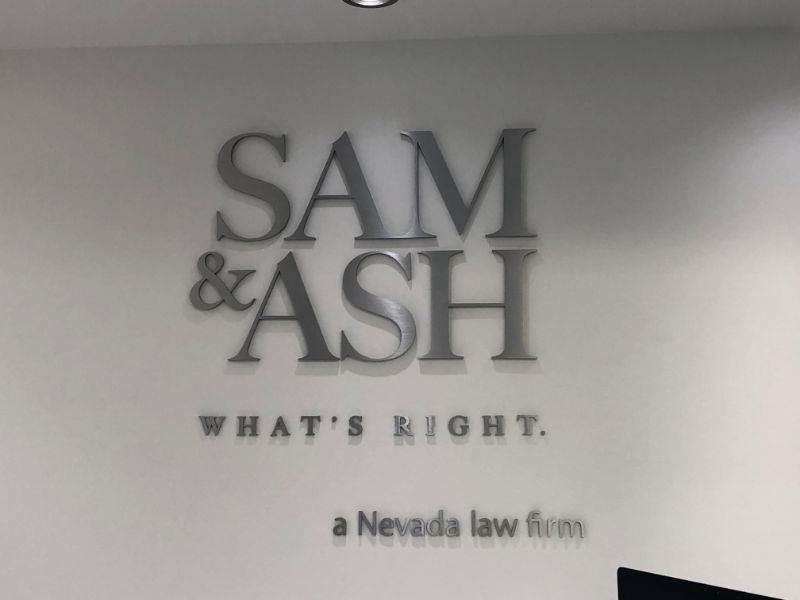 Brushed Aluminum Lobby Signs in Orange County CA