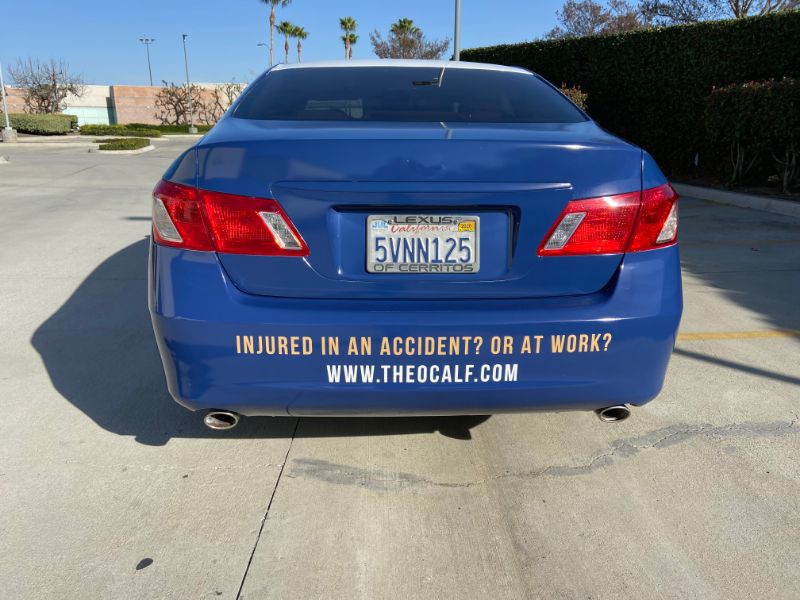 Vehicle wraps for lawyers in Tustin CA