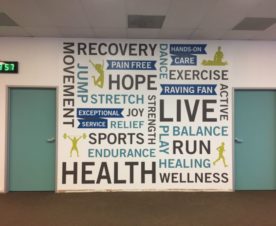 Wall Graphics for Physical Therapy Clinics in Orange CA