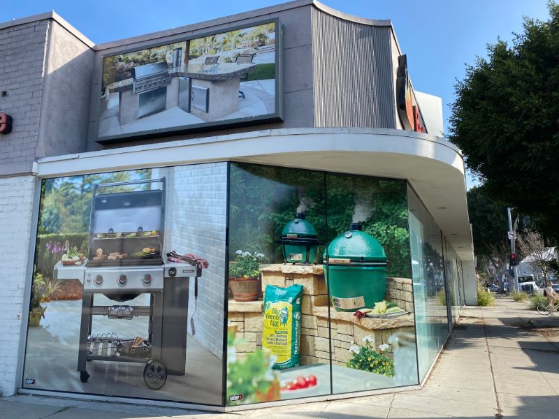 Storefront window graphics in Los Angeles CA