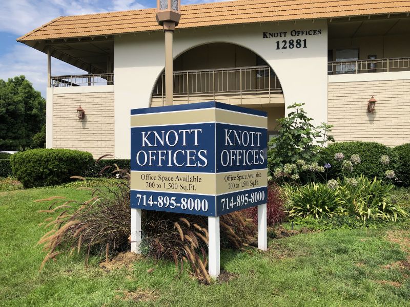 Commercial Offices For Lease Signs in Orange County CA