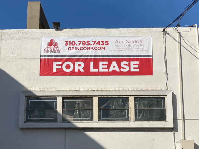 Commercial Property For Lease Banners in Orange County CA