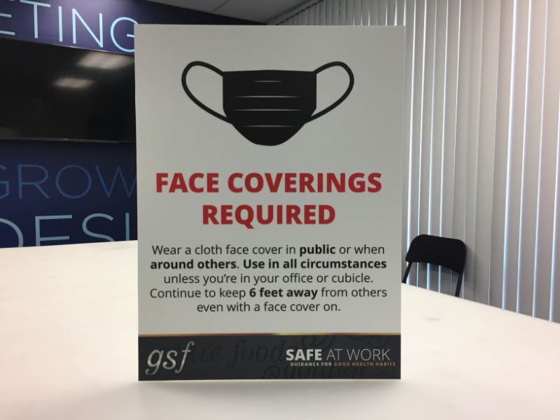 Face Coverings Required Signs