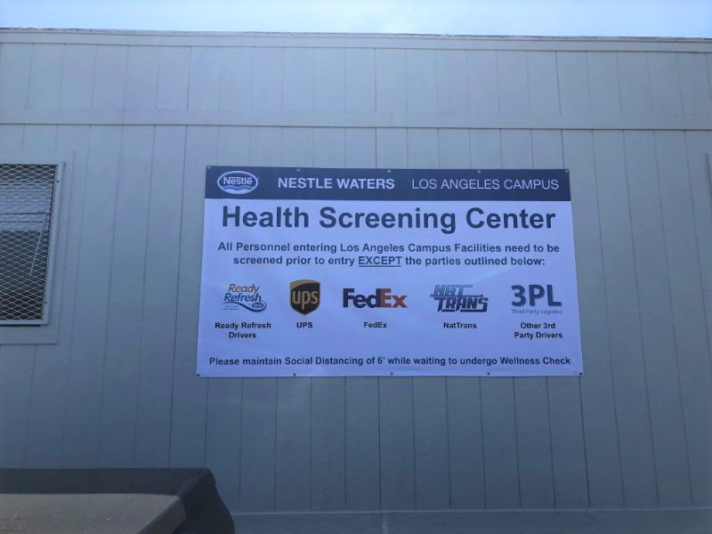 Health Screening Banners in Orange County CA
