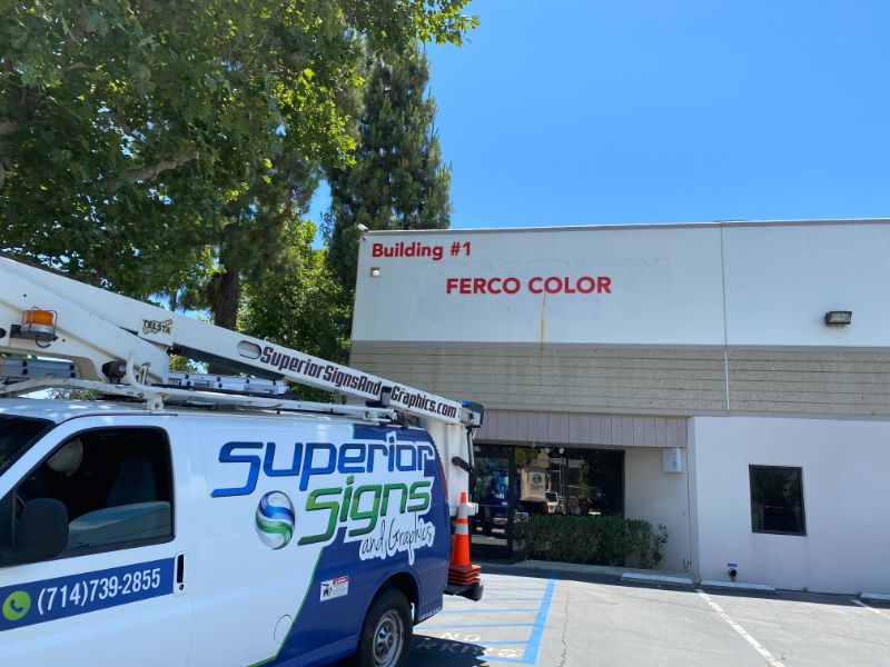 Building Sign Installation in Chino CA