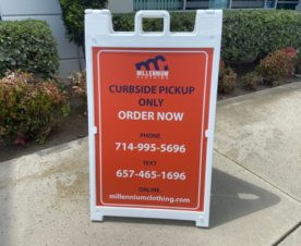 Curbside Pickup Signs for Retailers in Buena Park CA