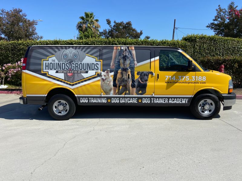 Graphics for Commercial Van in Huntington Beach CA