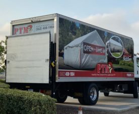 Box Truck Wraps for Tent Rental Company in Paramount CA