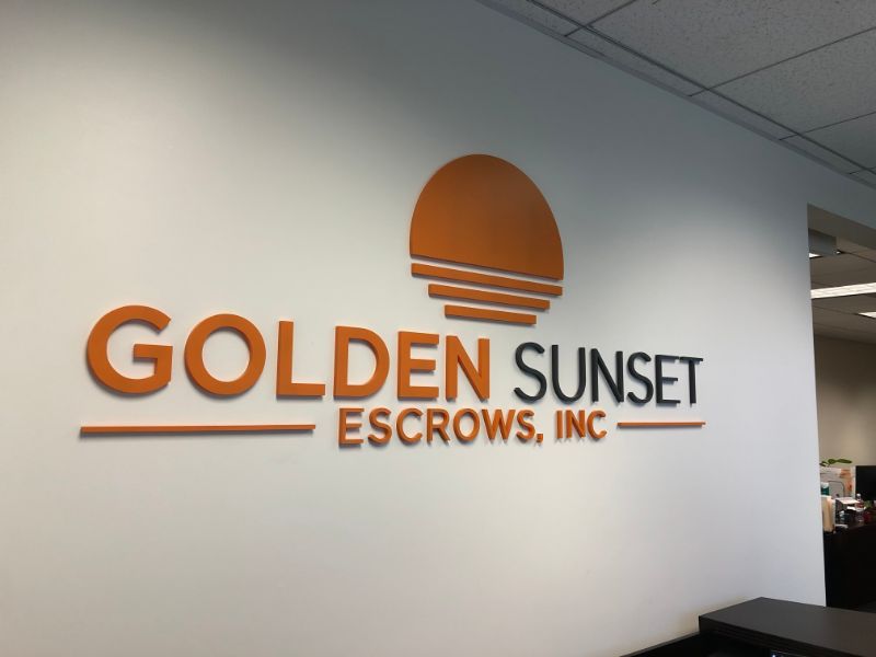 3D Lobby Logo Wall Signs in Los Angeles CA
