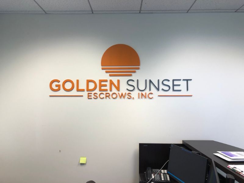 3D Lobby signs in Los Angeles CA