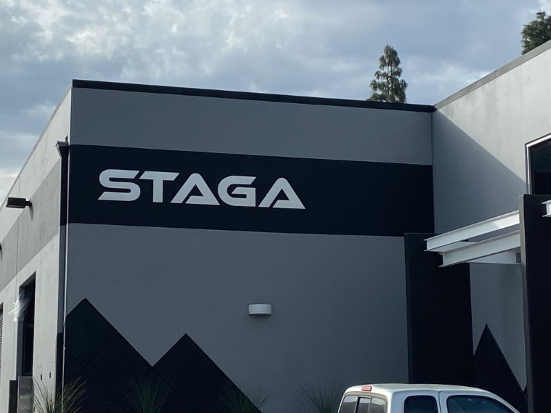 Brushed Metal Building Letters in Chino CA