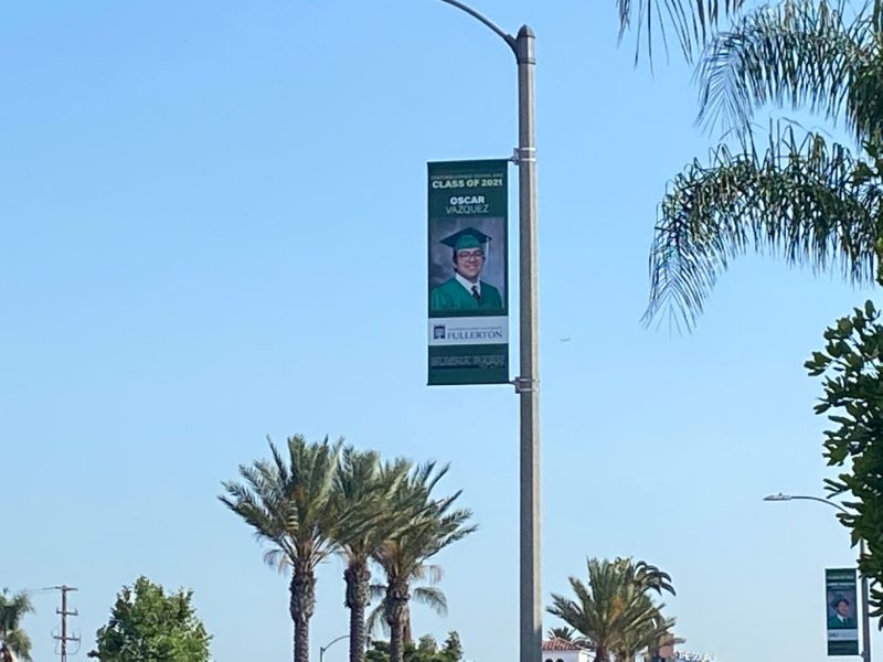 Graduation Pole Banners in Buena Park CA