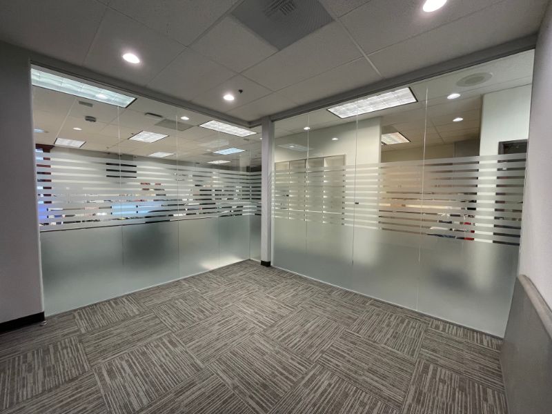 frosted privacy glass for offices in orange county ca