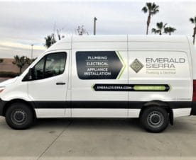 Sprinter van decals and lettering in Orange County CA