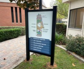 post mounted directional signs in orange county, ca