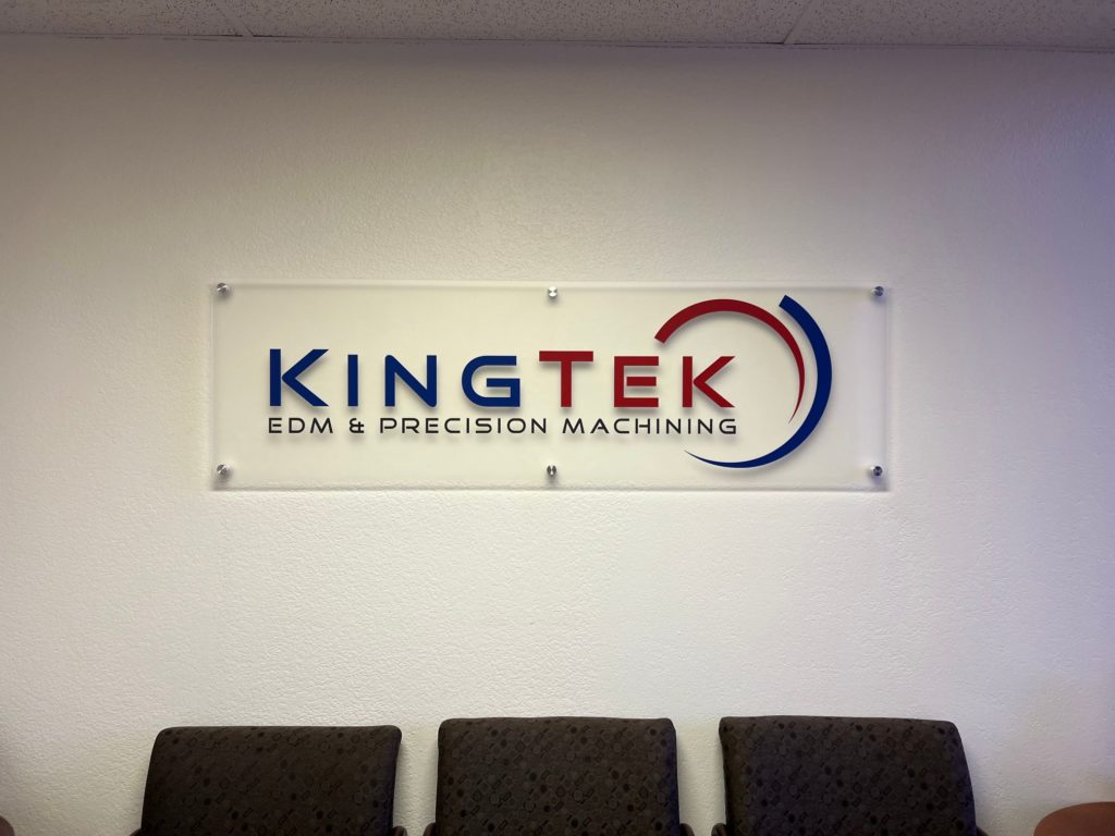Frosted Acrylic Lobby Logo Signs in Anaheim CA