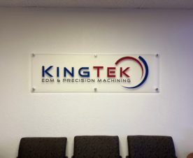 Frosted Acrylic Lobby Logo Signs in Anaheim CA