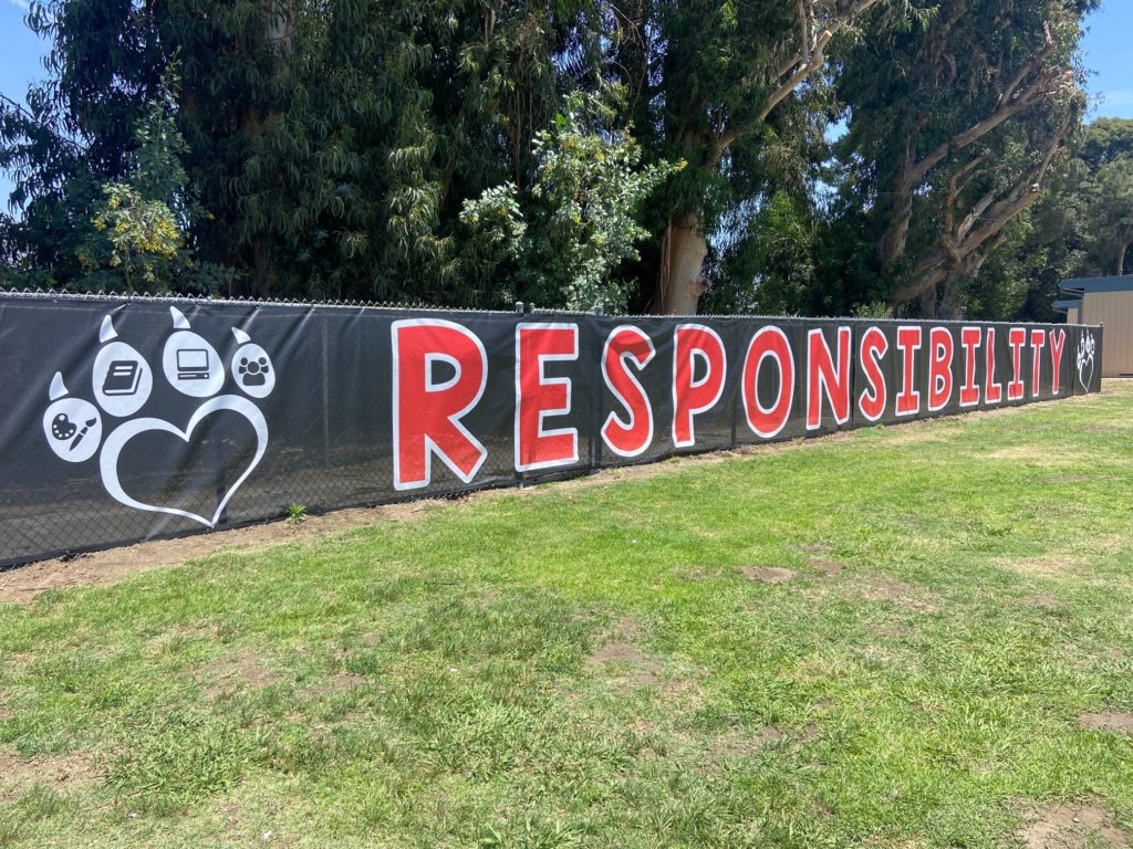 Fence Banners for Schools in Orange County CA