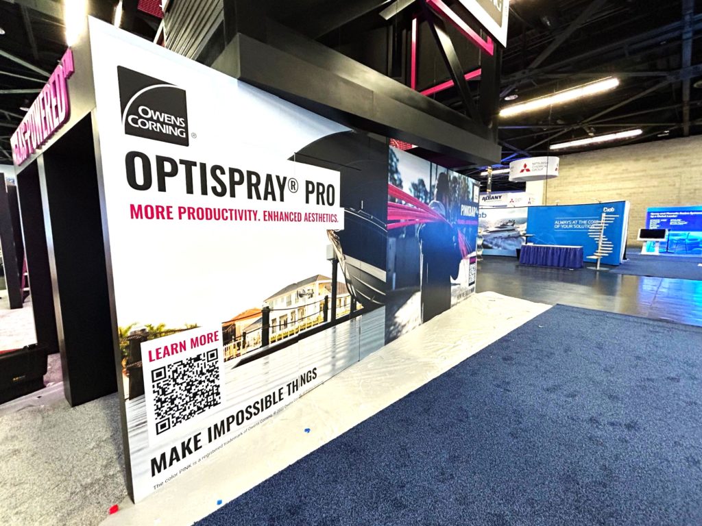wall wraps for trade show displays in anaheim, ca